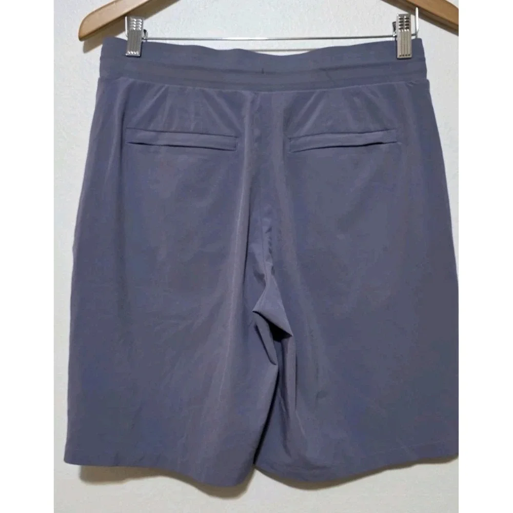 Athleta 4‎ Venture Bermuda Short Drawcord High Rise Pockets Tempest Violet NEW